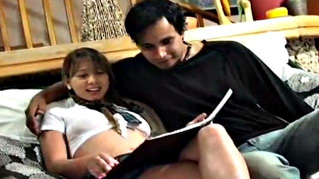 Watch this little teen get a cumshot after a hardcore fuck session