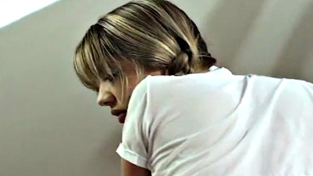 Watch this little teen get a cumshot after a hardcore fuck session