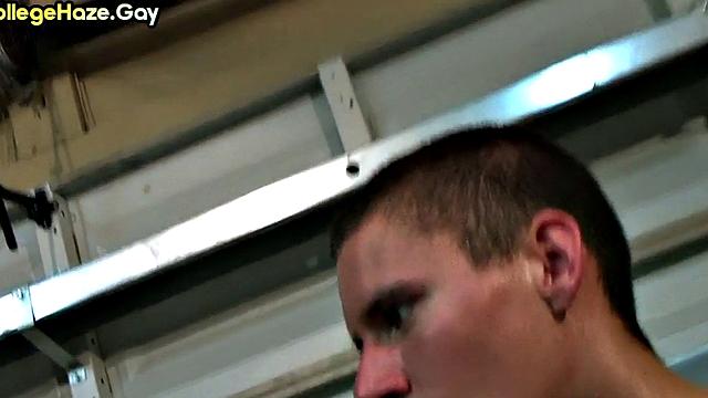 Skinny college boy fucked 4 fraternity in front voyeurs