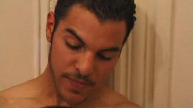 These two dark haired hotties are guaranteed to leave many of you breathless. Both are tall and lean and have dicks to die for. Sean DeRocc goes right for Adrian's mushroom tip and works it with his warm moist mouth.