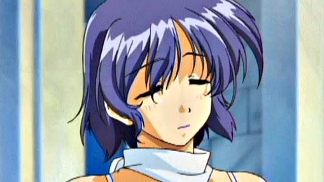 жаркая аниме красотка получает по полной в японском мультике