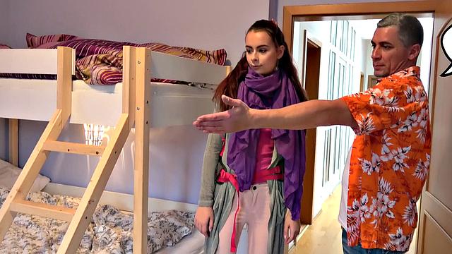 Watch Miss Torpedo's tight pussy get pounded in doggystyle with panties on!