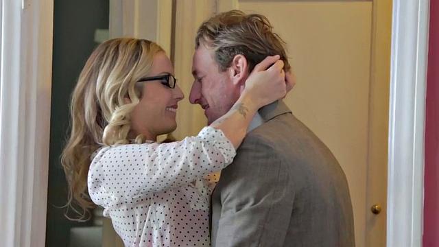 Kinky office threesome with a hot blonde and her sexy colleague