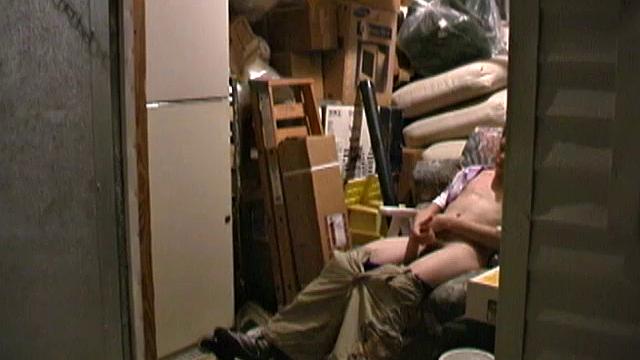 Redhead 18 year old skater Rusty Clark has found a comfortable chair in the storage room to drop his pants and jack off. This young man has a very high sex drive, so he's gotten good at finding places to quickly slip into and beat off.