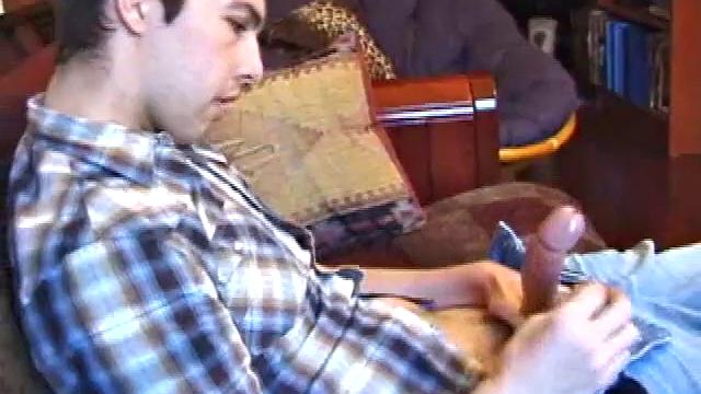 This shy and quiet guy has a pleasant surprise in his pants. Luis takes his time stripping naked to reveal a nice looking cock.