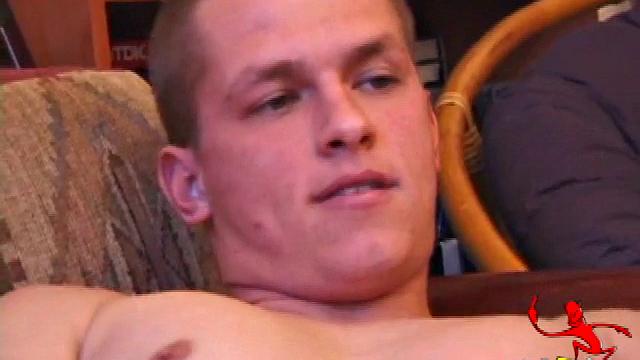 Jason strokes his cock and isn't shy about showing off