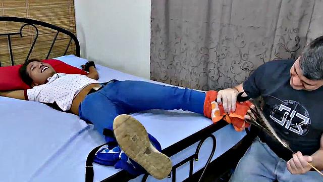 Twink Asian breeded and blown by after feet foreplay