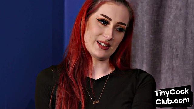 Petite CFNM redhead slut in stockings wanking SPH