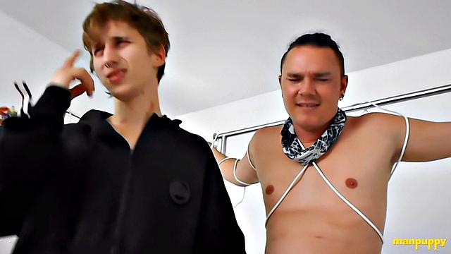 Bondage Boner Trouble - Elis Ataxxx, Leo Blue