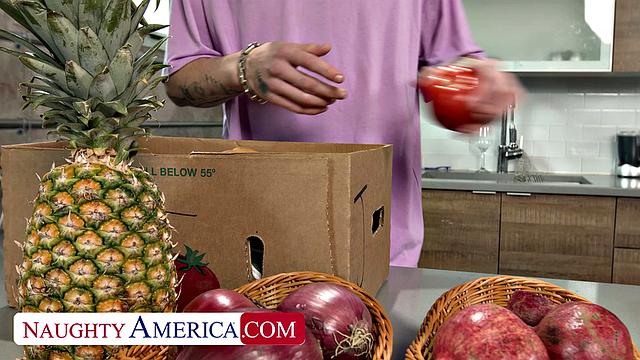 Busty babe Indica Flower takes huge dick from friend's boyfriend.