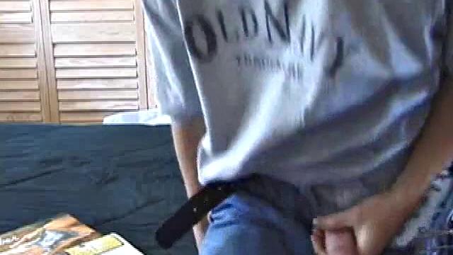 Shane is spending a lazy afternoon flippng through his favorite straight porn magazine. He starts stroking his dick slow till it gets fully hard.