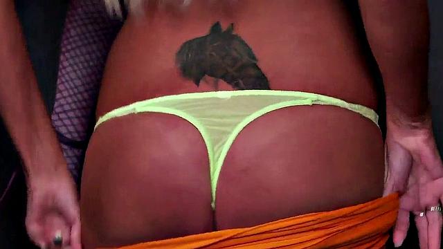 Voyeur CFNM babes in lingerie tease man as he jerks cock