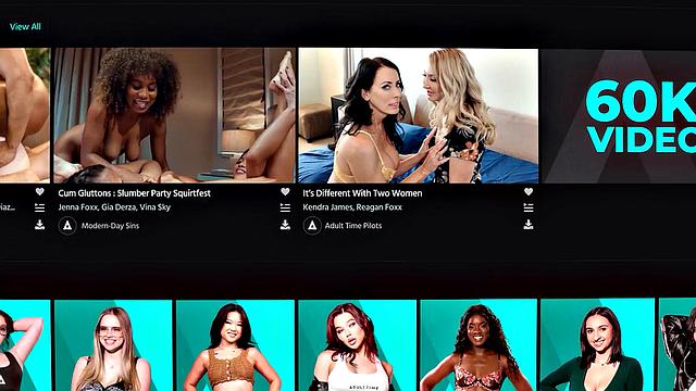 ADULT TIME - Pervert Lilith Grace Uses Stepmom's Phone To Tease New Stepdad With Feet & Dildo Clips