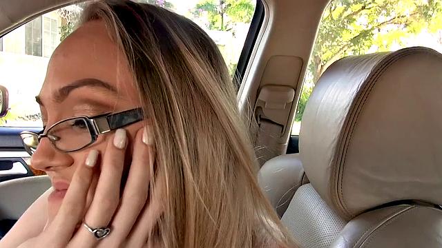 Get ready to swallow as this tattooed babe takes it all outside