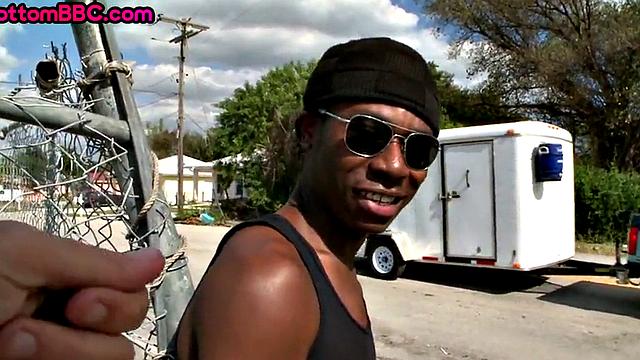 Curious ebony agrees going gay