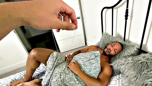 Black jock mesmerized and POV nailed by dominant white BF