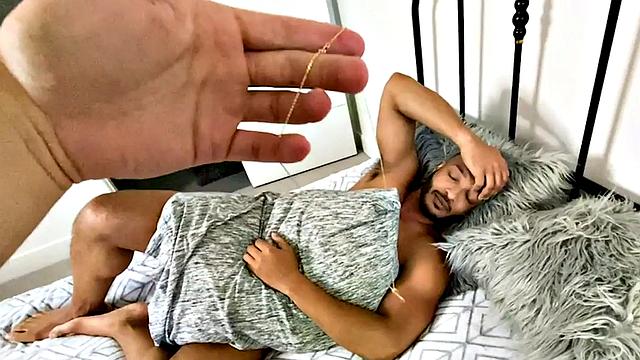 Black jock mesmerized and POV nailed by dominant white BF