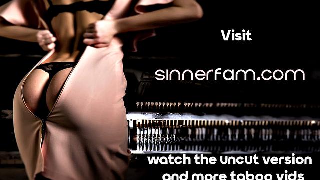 Blonde stepmom doggystyled by son