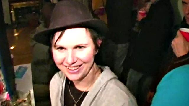 Spex slut preggo sucks on college dick