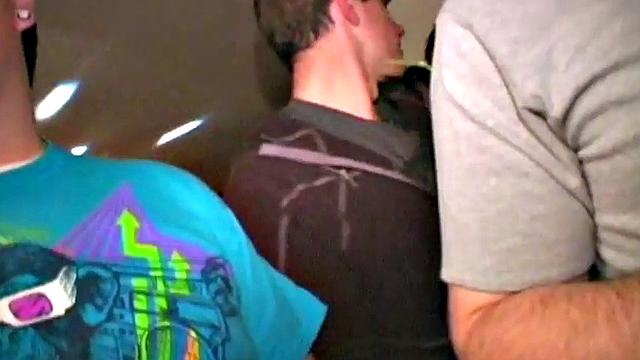 Spex slut preggo sucks on college dick