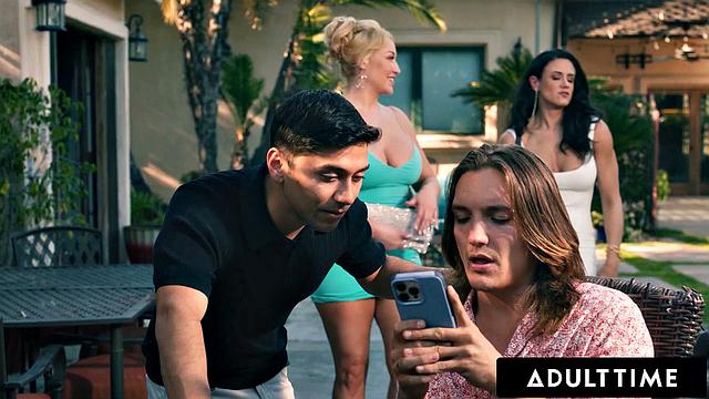 ADULT TIME - Slutty MILFs Penny Barber & Ryan Keely Have GROUP SEX WITH To Celebrate BDAY!