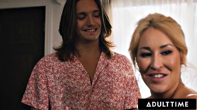 ADULT TIME - Slutty MILFs Penny Barber & Ryan Keely Have GROUP SEX WITH To Celebrate BDAY!