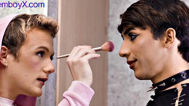 3some anal loving femboys fucked by jock in mouth cum sex