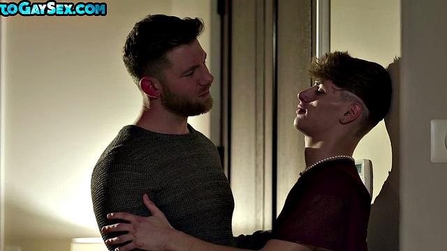 Rimjob jock with hairy chest enjoys anal with blowjob stud