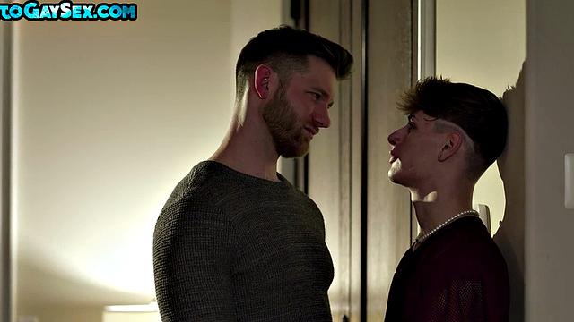 Rimjob jock with hairy chest enjoys anal with blowjob stud