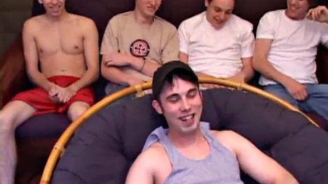 watch gunner, matt, kaos, levi and tapher go wild together in a hot gay group session