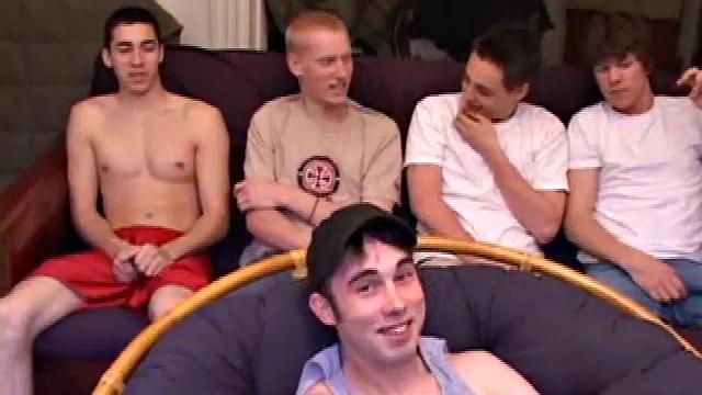 watch gunner, matt, kaos, levi and tapher go wild together in a hot gay group session