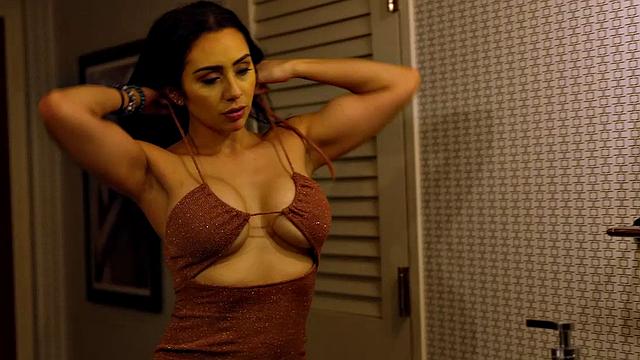 Kinky Latina Lilly Hall visits hotel room for some fucking fun