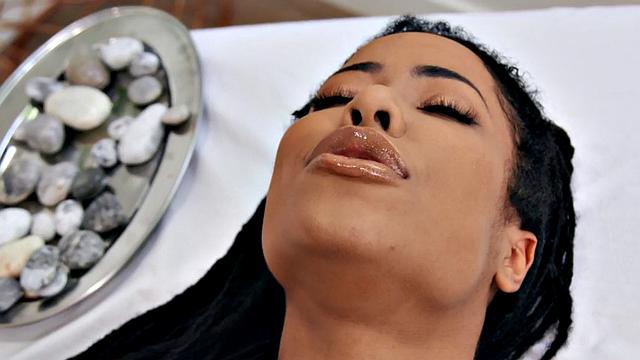 A oily massage babe squirt while getting her pussy fingered & ass drilled
