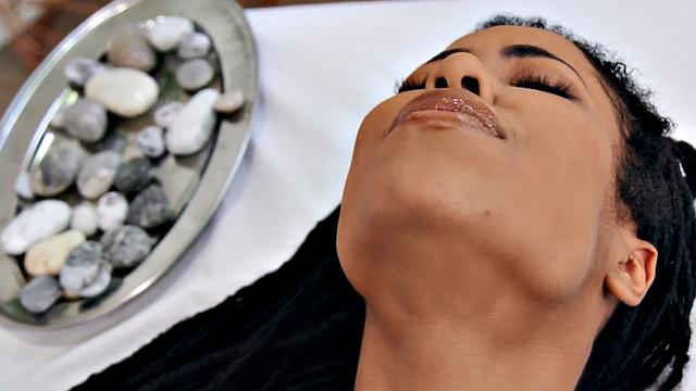 A oily massage babe squirt while getting her pussy fingered & ass drilled