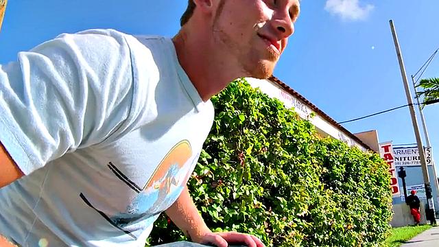 Picked up Black stud fucked by white for cash after BJ