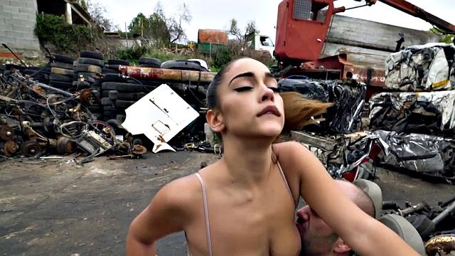 A Latina babe in thongs get her tight ass drilled in POV outdoor action