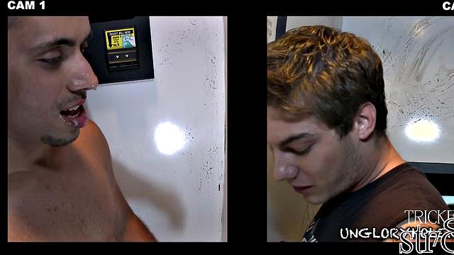 Gullible straight muscular fooled at the gloryhole