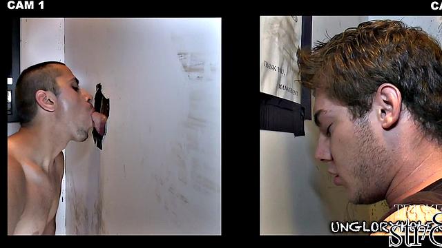 Gullible straight muscular fooled at the gloryhole