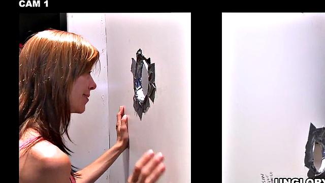 Facial loving gay sucks str8 in secret gloryhole