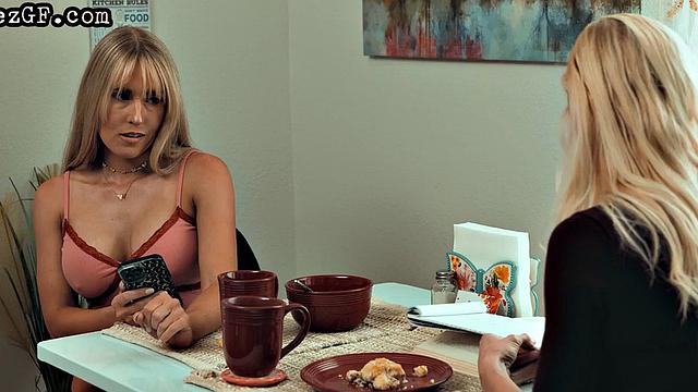 Bigbooty babe muffdiving her GF in 69 pose after teasing