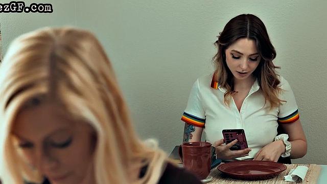 Bigbooty babe muffdiving her GF in 69 pose after teasing