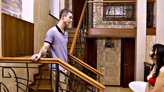 MATURE4K. Instead of masturbation mature enjoys sex with stepson