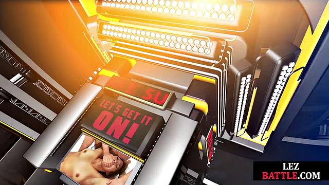 Big ebony ass strapon fucked by rival