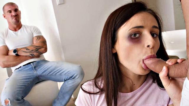 HUNT4K. Smart hunter offers guy cash for chance to fuck his wife