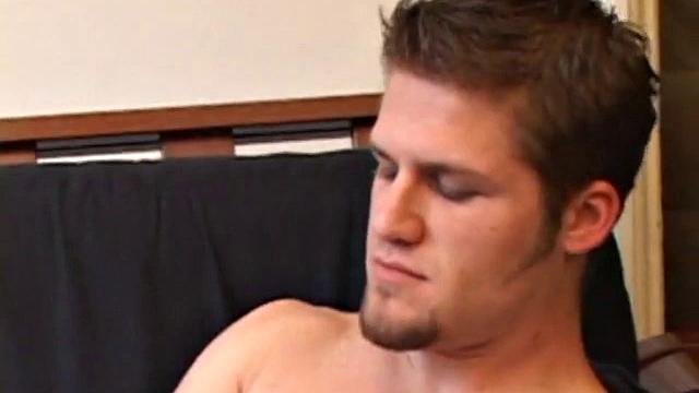 Str8 Alex Beats Off With Dildo