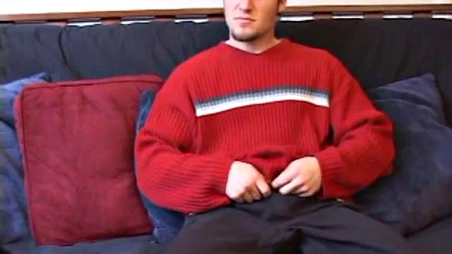 Str8 Alex Beats Off With Dildo