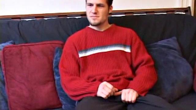 Str8 Alex Beats Off With Dildo