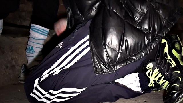 Skinny amateur bottom fucked in basement after sucking