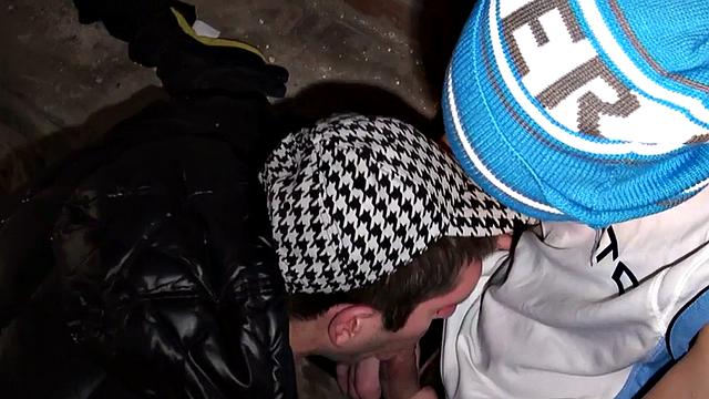 Skinny amateur bottom fucked in basement after sucking