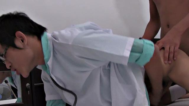 Dirty gay dudes enjoy hardcore pounding in tight hole